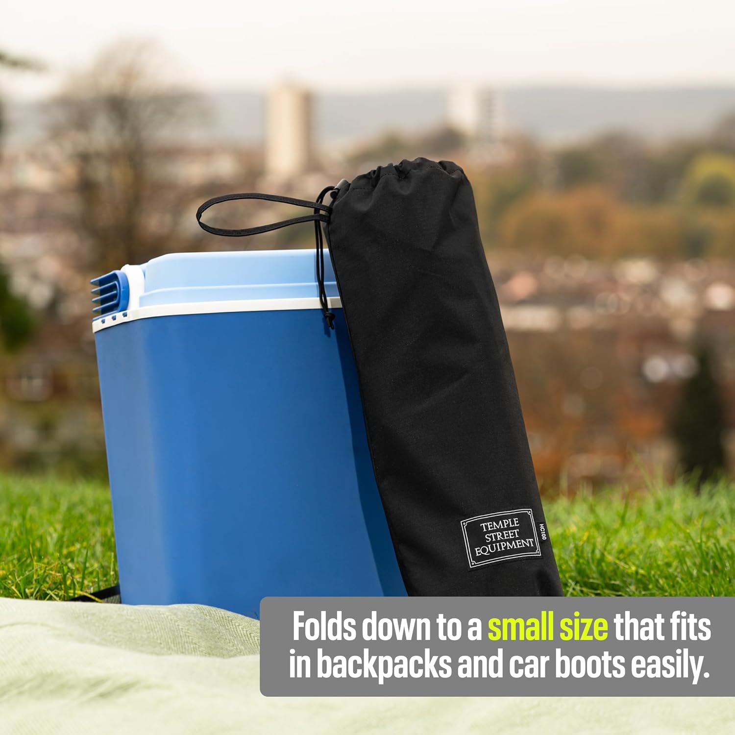 Lightweight Folding Camping Chair High Back Cup Holder Carry Bag