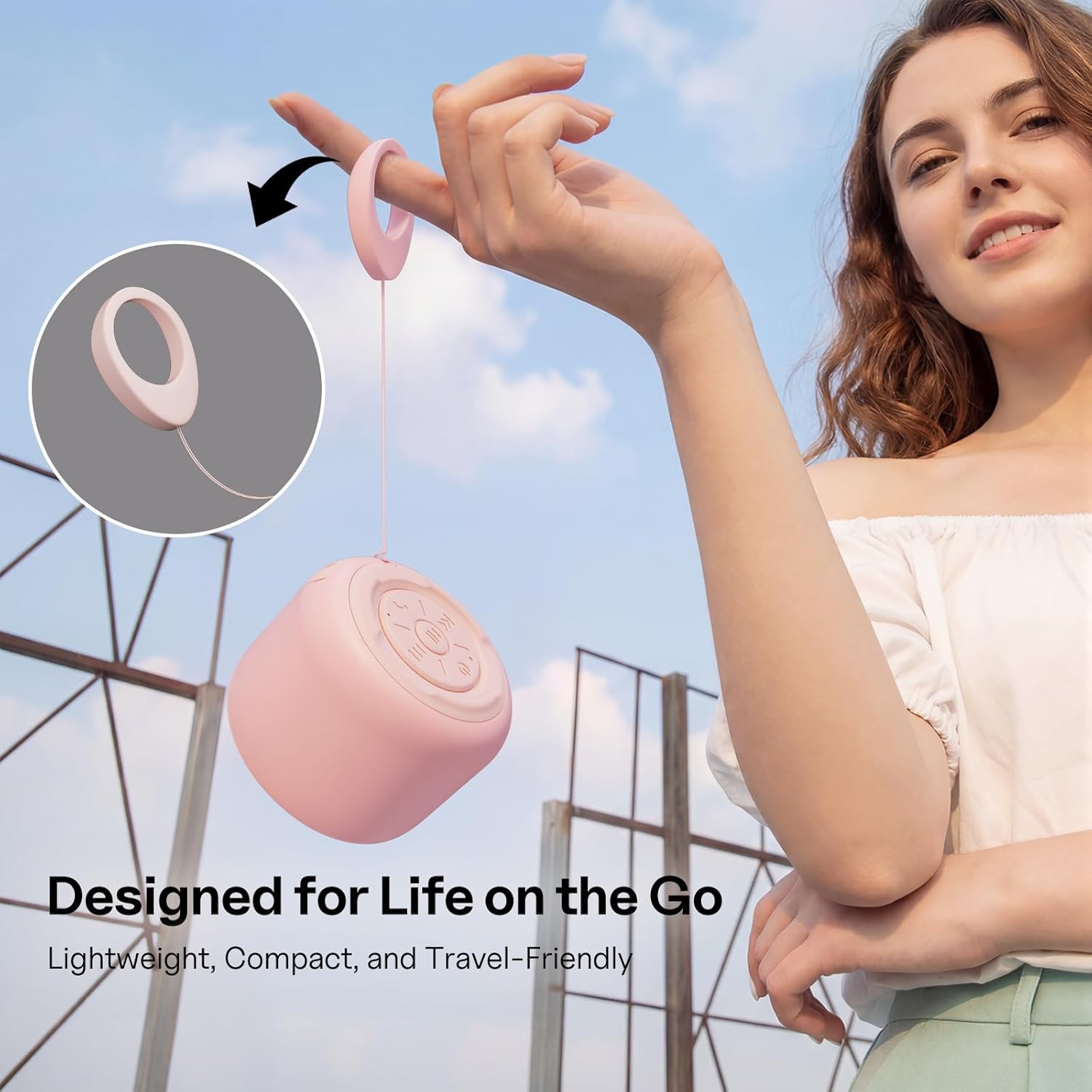 Mini Bluetooth Speaker Waterproof Portable 20H Playtime Strap