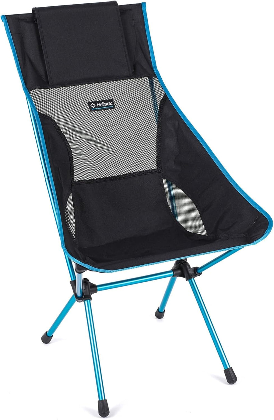 High Back Camping Chair Lightweight Foldable Black