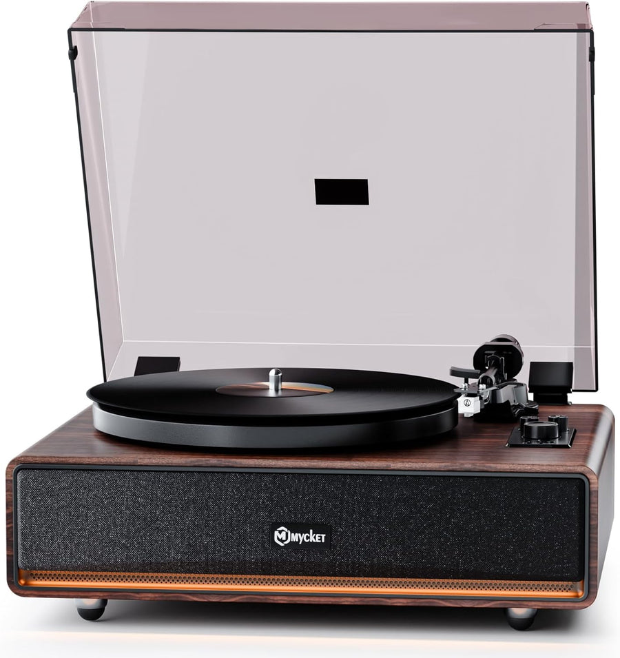 Bluetooth Vinyl Record Player Turntable with Speakers