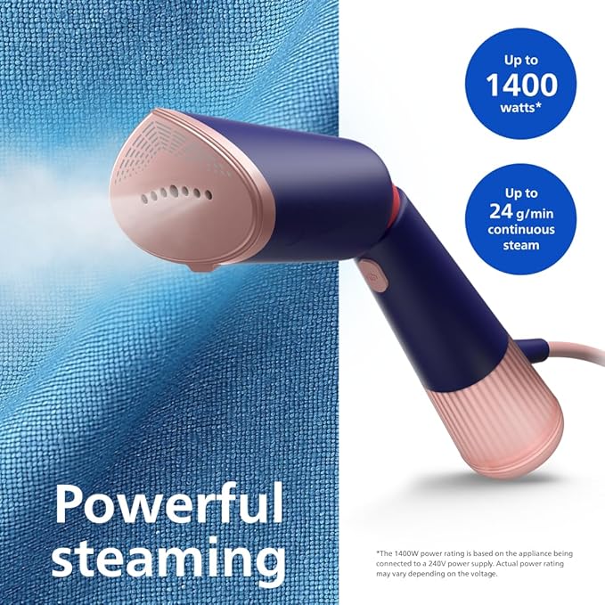 Handheld Clothes Steamer 1400W Fast Heat Portable Garment Steamer