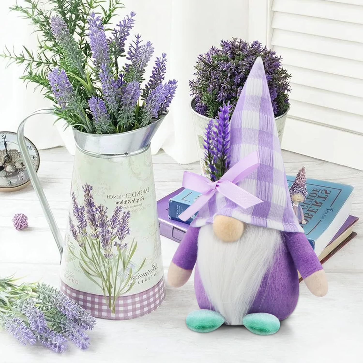 2Pcs Lavender Gonk Gnomes Plush Spring Easter Home Decor