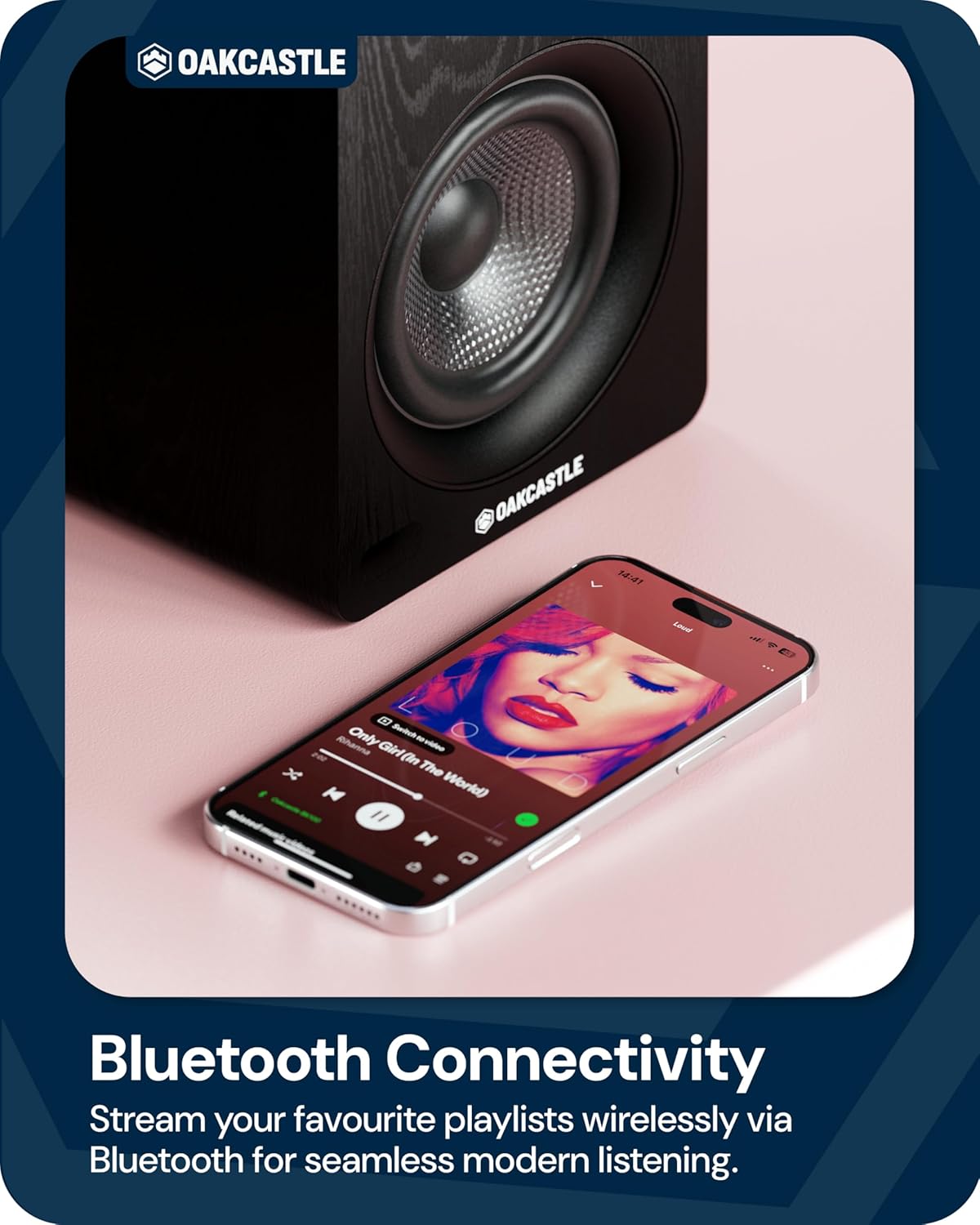Bookshelf Speakers 60W Bluetooth 5.4 HDMI ARC Optical USB