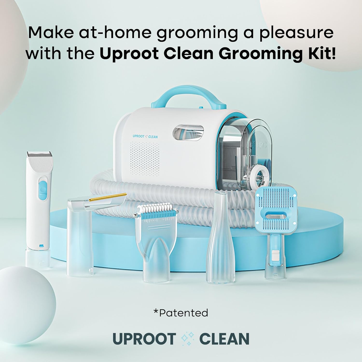Pet Grooming Vacuum Kit 7 Tools Dog Cat Hair Remover