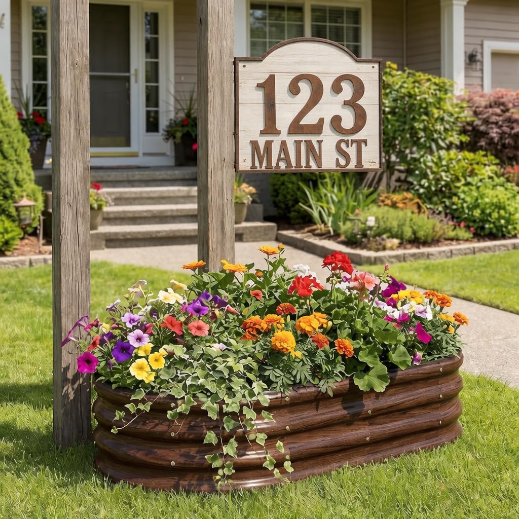 Raised Garden Bed 2 Pack 120cm Metal Planters Outdoor