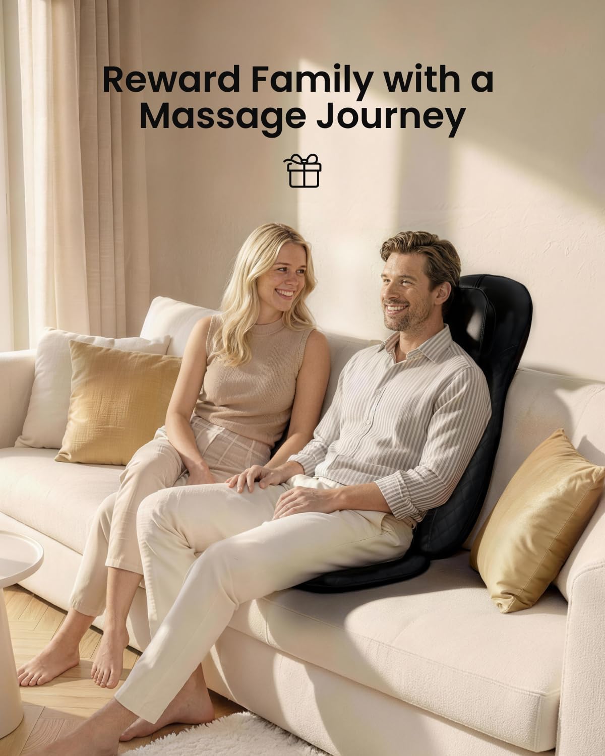 Shiatsu Back Massager Chair Heat Full Body Neck Seat Vibration