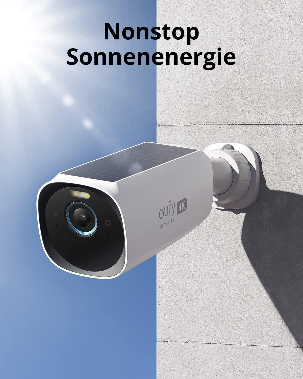 4K Wireless Outdoor Security Camera 2 Cam Kit Solar AI No Fee