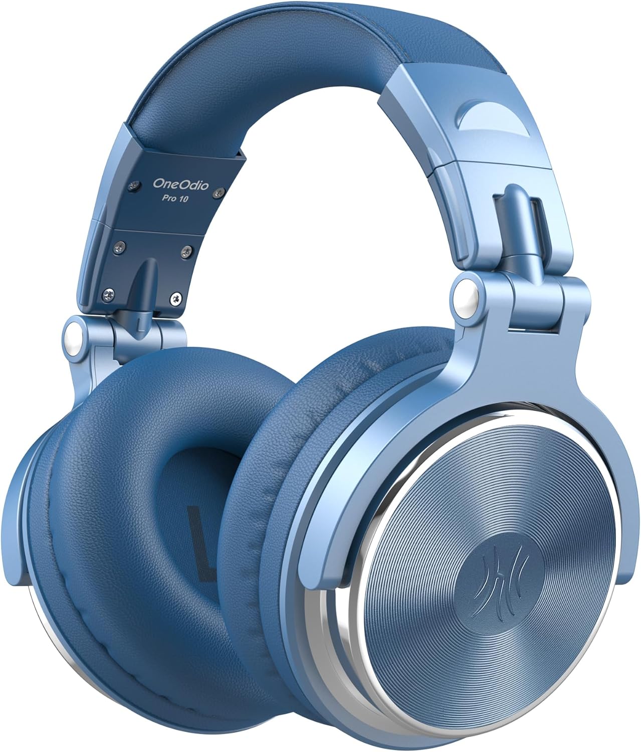 Wired Over Ear Studio Headphones 50mm Drivers Bass DJ Monitor Blue