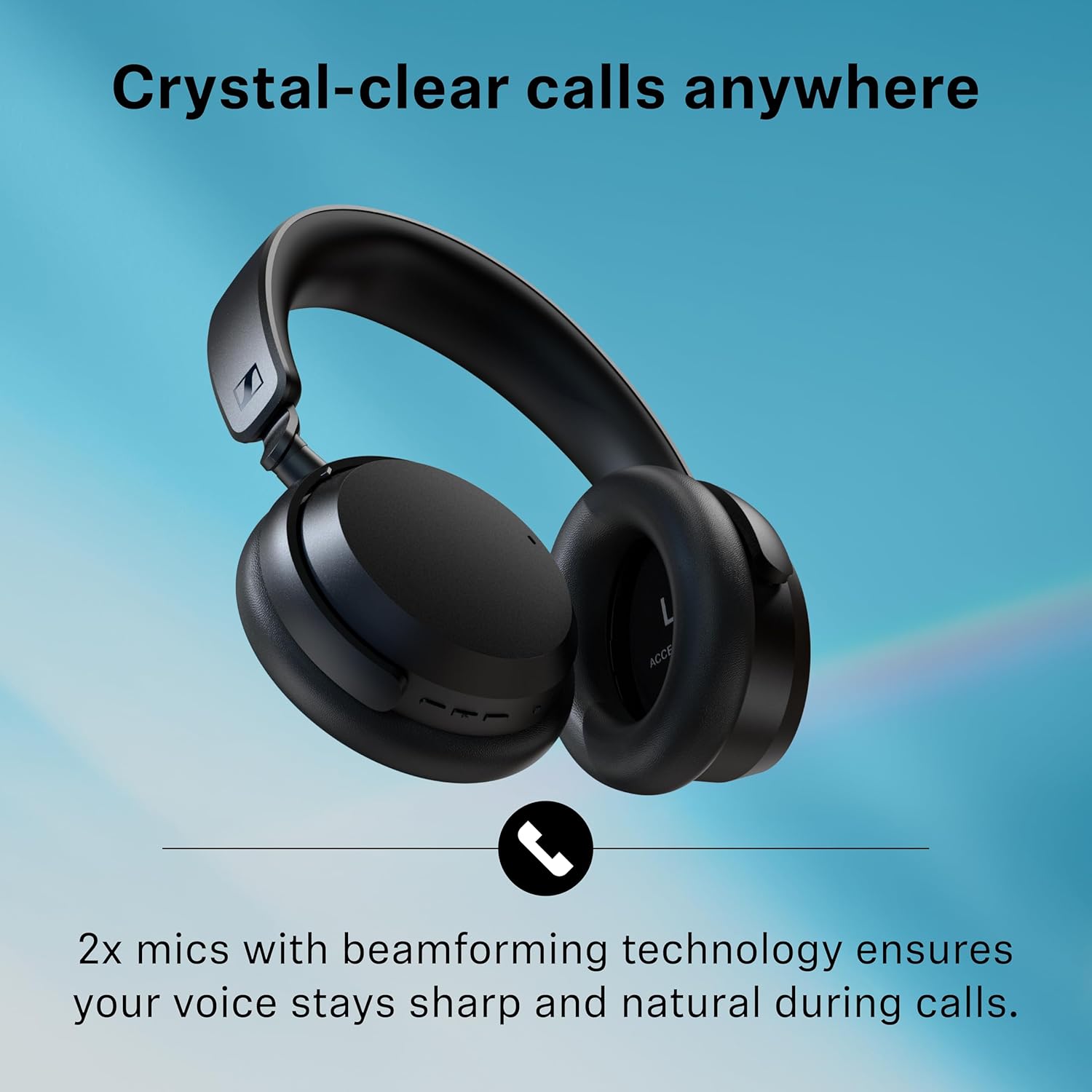 Wireless ANC Over Ear Headphones 50H Battery HD Stereo Sound