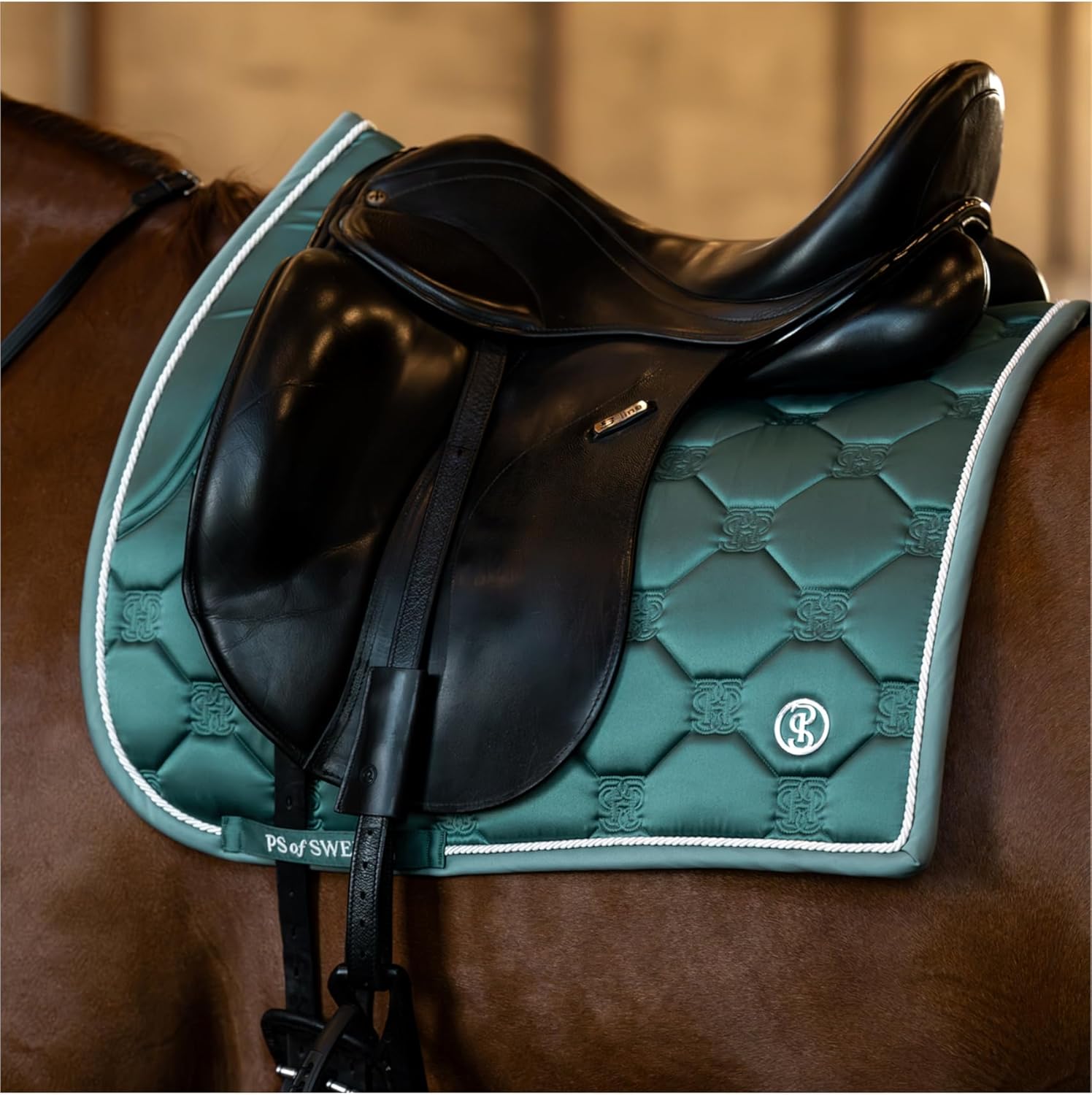 Mint Dressage Saddle Pad Satin Quick Dry Anatomical Fit