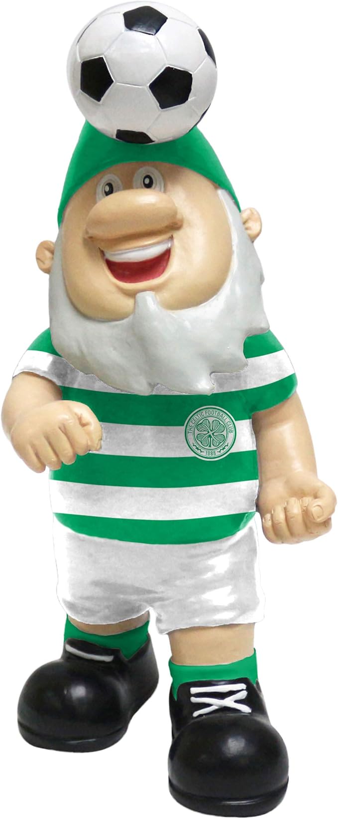 Soccer Header Ball Gnome Fan Garden Statue Football Decor 20cm