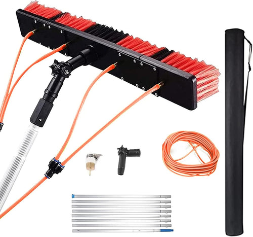 Solar Panel Cleaning Brush 5 to 10M Telescopic Water Fed Pole