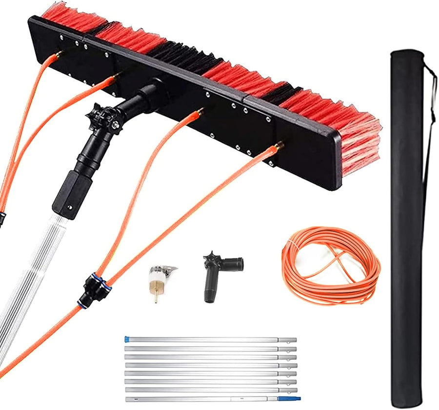 Solar Panel Cleaning Brush 5 to 10M Telescopic Water Fed Pole