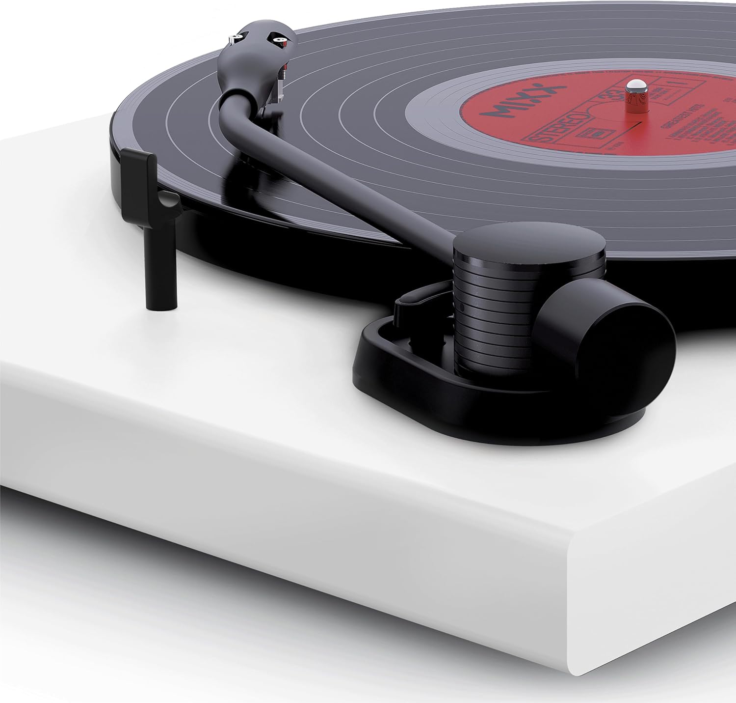 Automatic Vinyl Turntable CD Player Combo with Bluetooth White