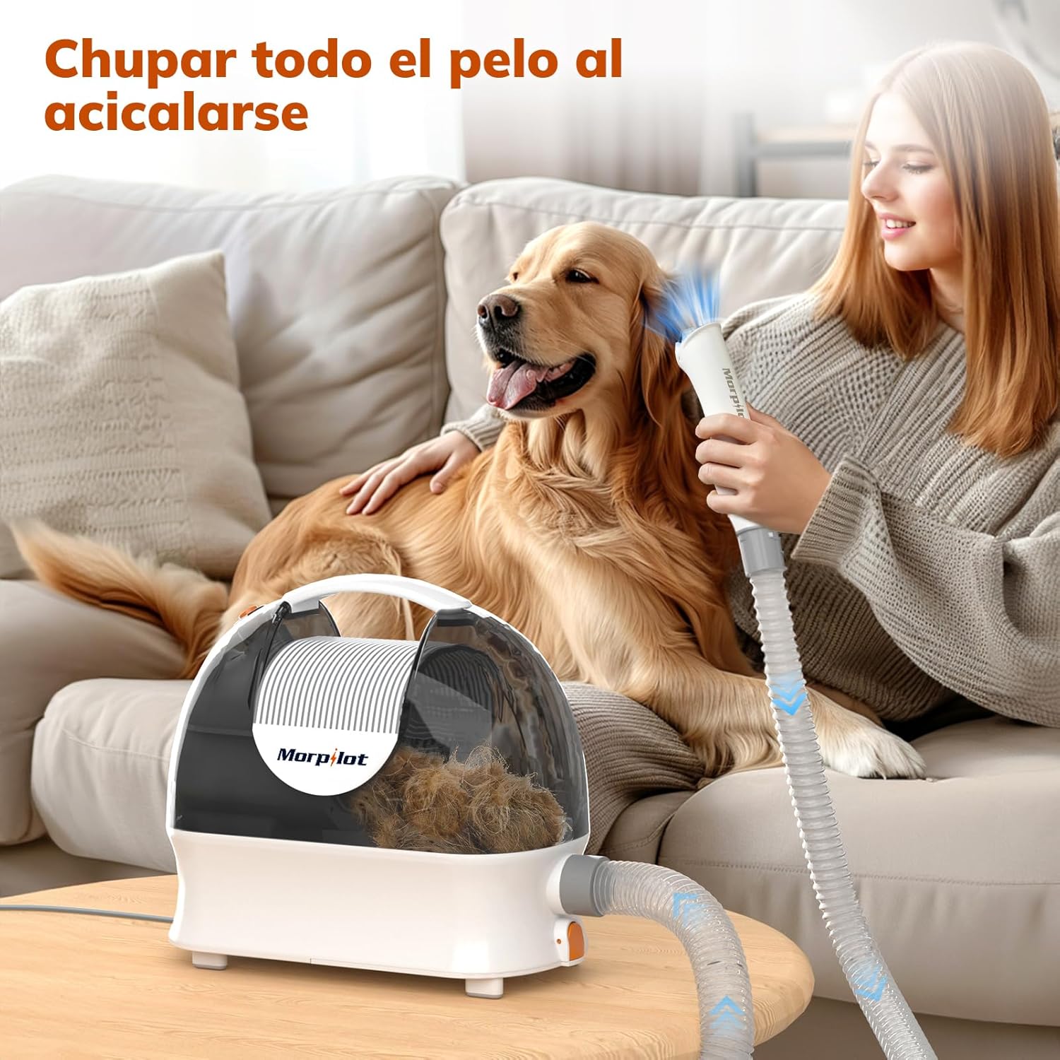 Pet Grooming Vacuum 12000Pa 5 in 1 3L Hair Care Kit