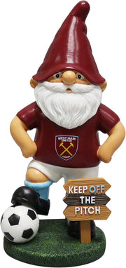 Soccer Fan Garden Gnome Keep Off Pitch Ornament Lawn Decor 20cm