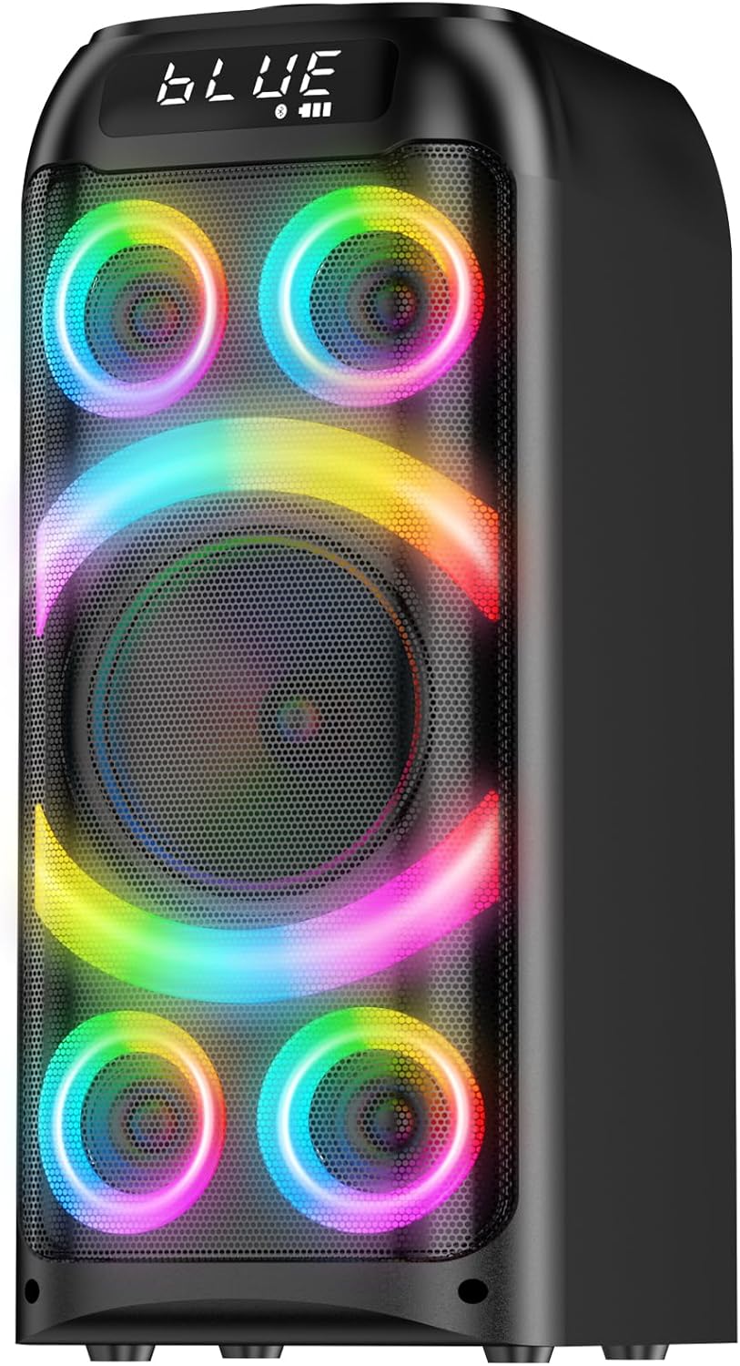 160W Portable Bluetooth Party Speaker Deep Bass LED TWS
