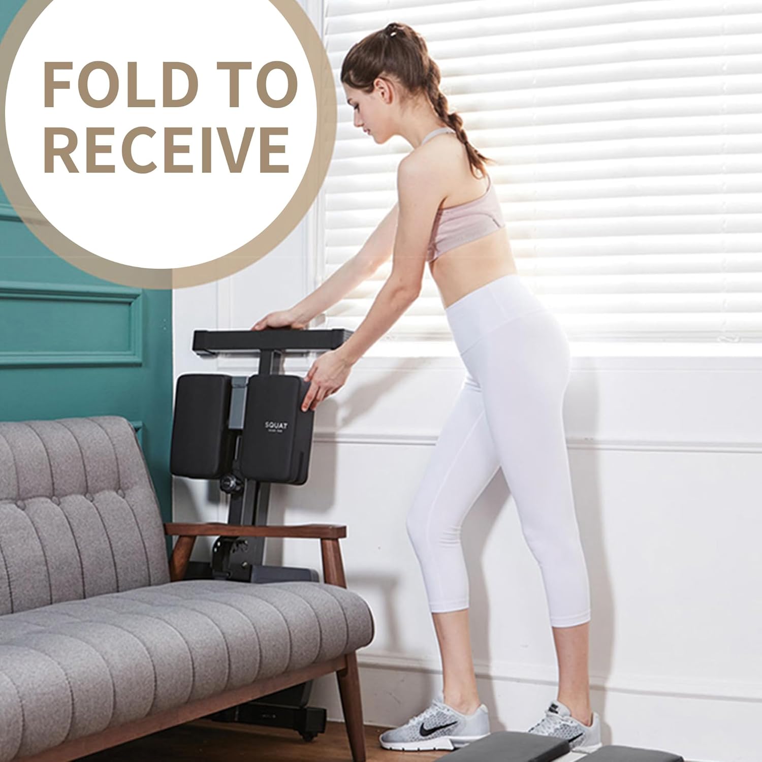 Multi-Function Sissy Squat Bench Home Gym Leg Trainer Foldable