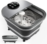 Foot Spa Massager Heat Waterfall Spray Rollers LED Timer Bath