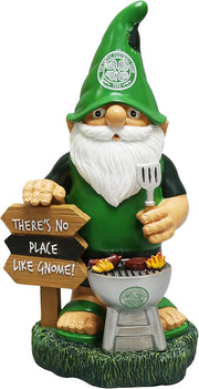Football BBQ Garden Gnome 20cm Hand Painted Outdoor Fan Decor