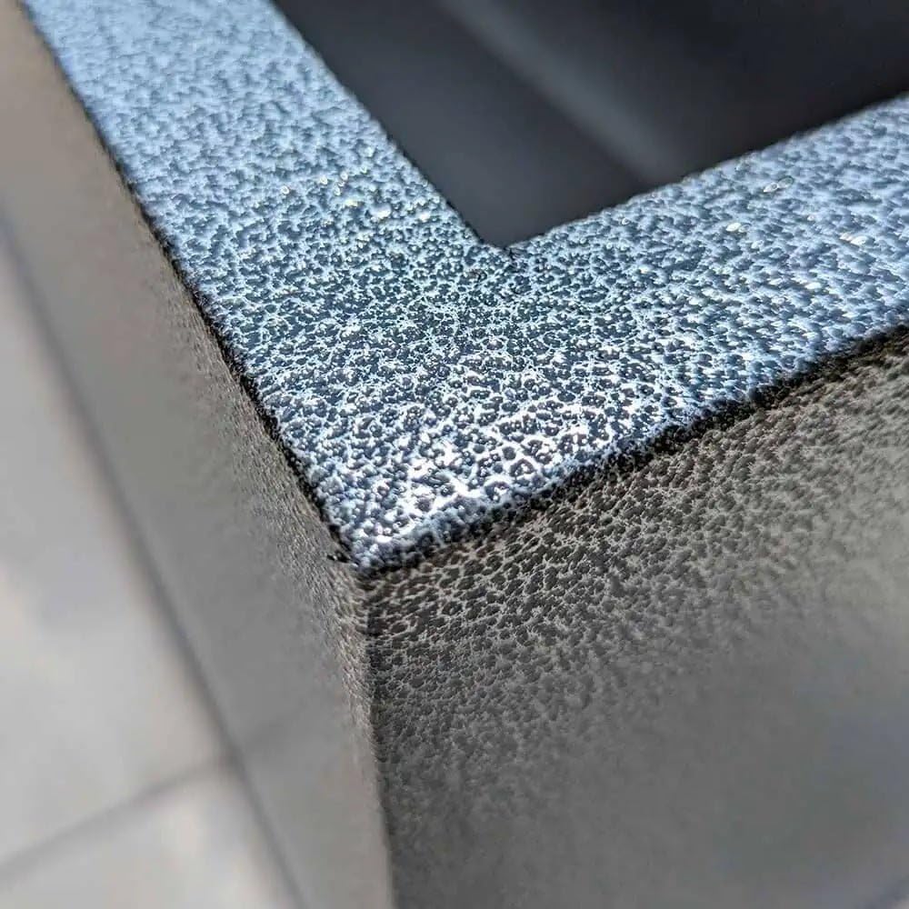 Galvanised Trough Planter 120cm Large Lightweight Outdoor Indoor