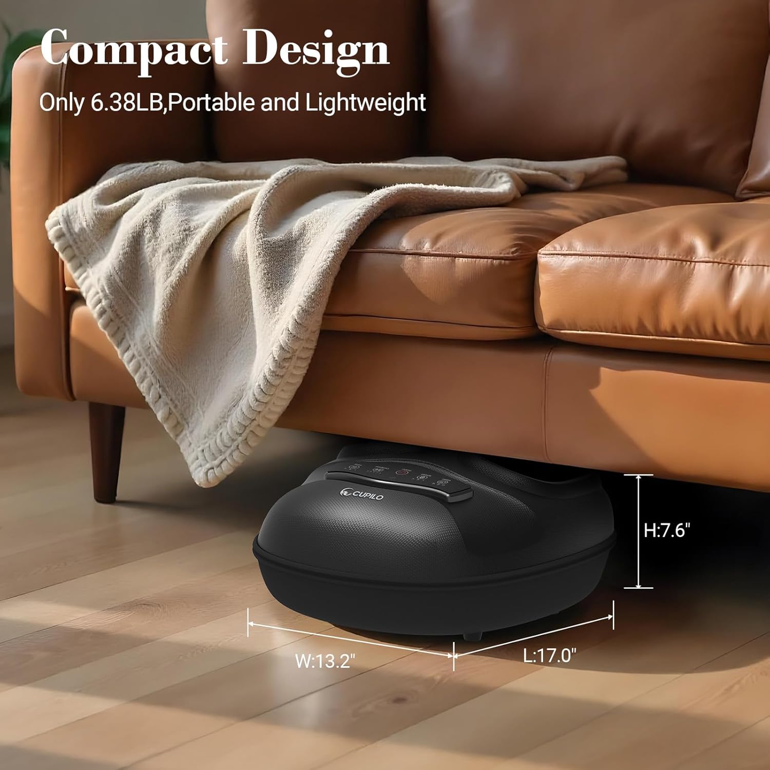 Shiatsu Foot Massager with Heat Compression Kneading Pain Relief