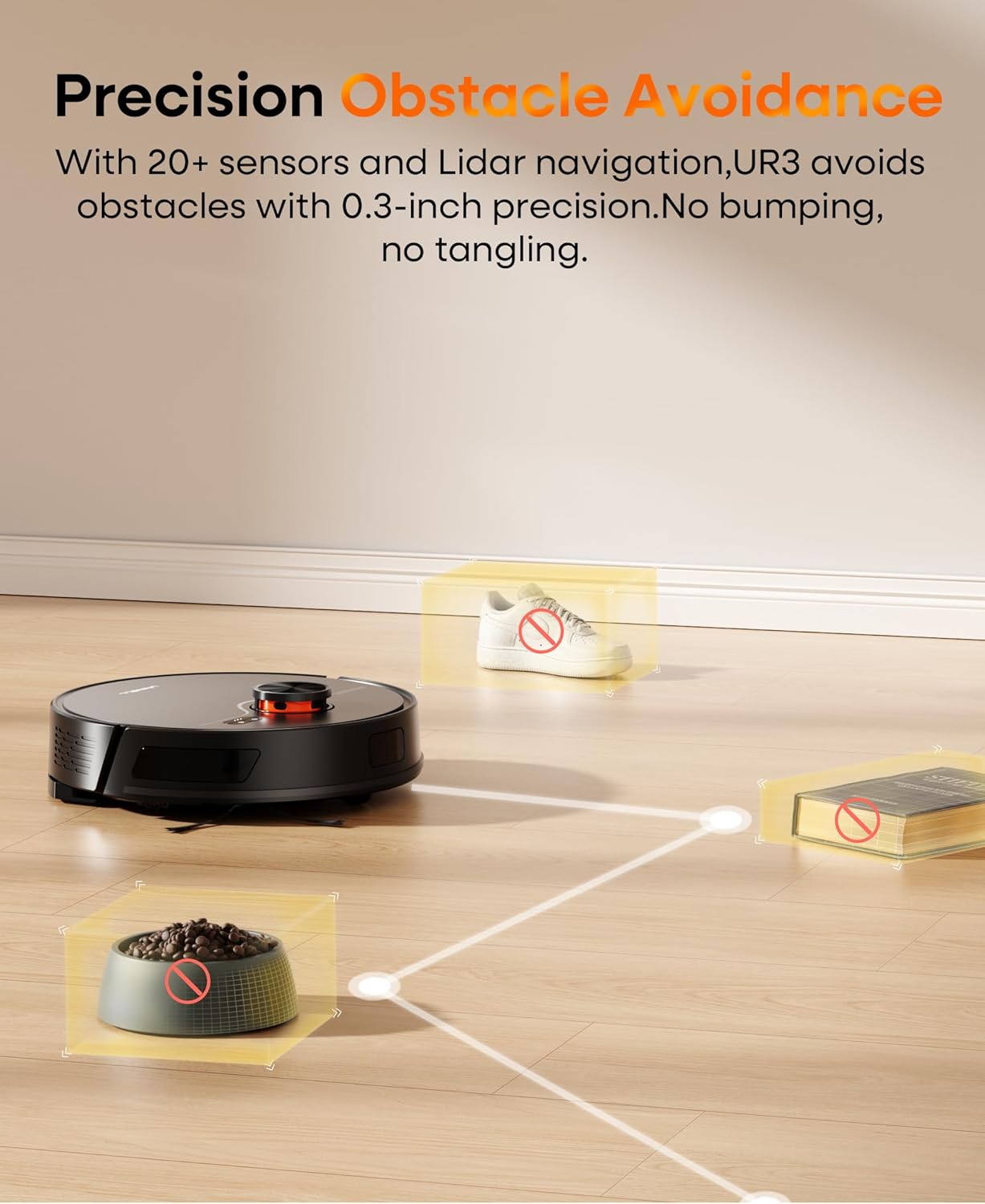 Robot Vacuum Mop 7000Pa Self Empty LiDAR Mapping App Voice Control