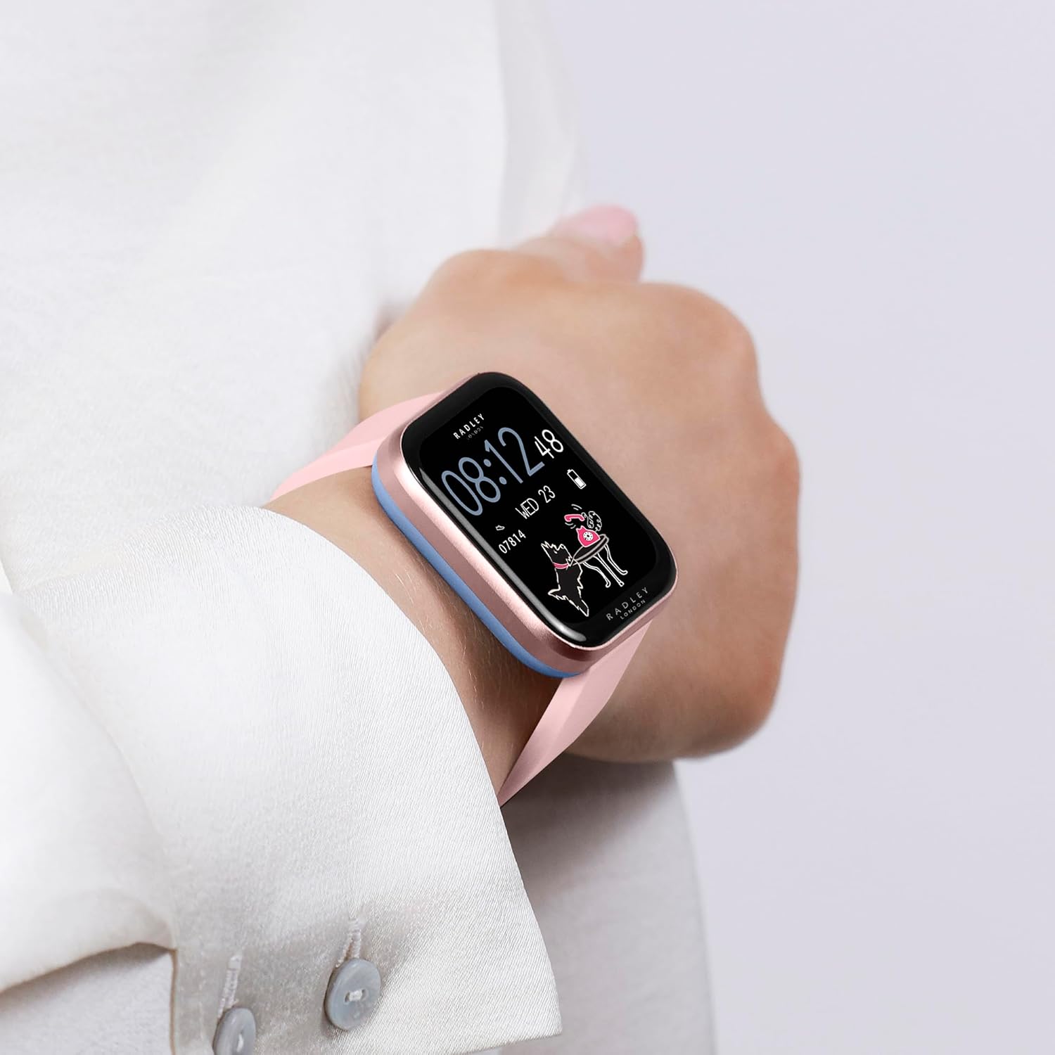 Womens Smart Watch Pink Strap Bluetooth Call 1.80