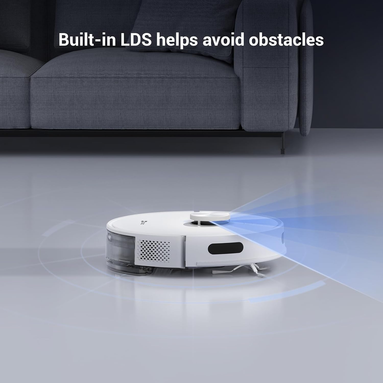 Robot Vacuum Mop 4000Pa LiDAR Mapping App Control Pet Hair