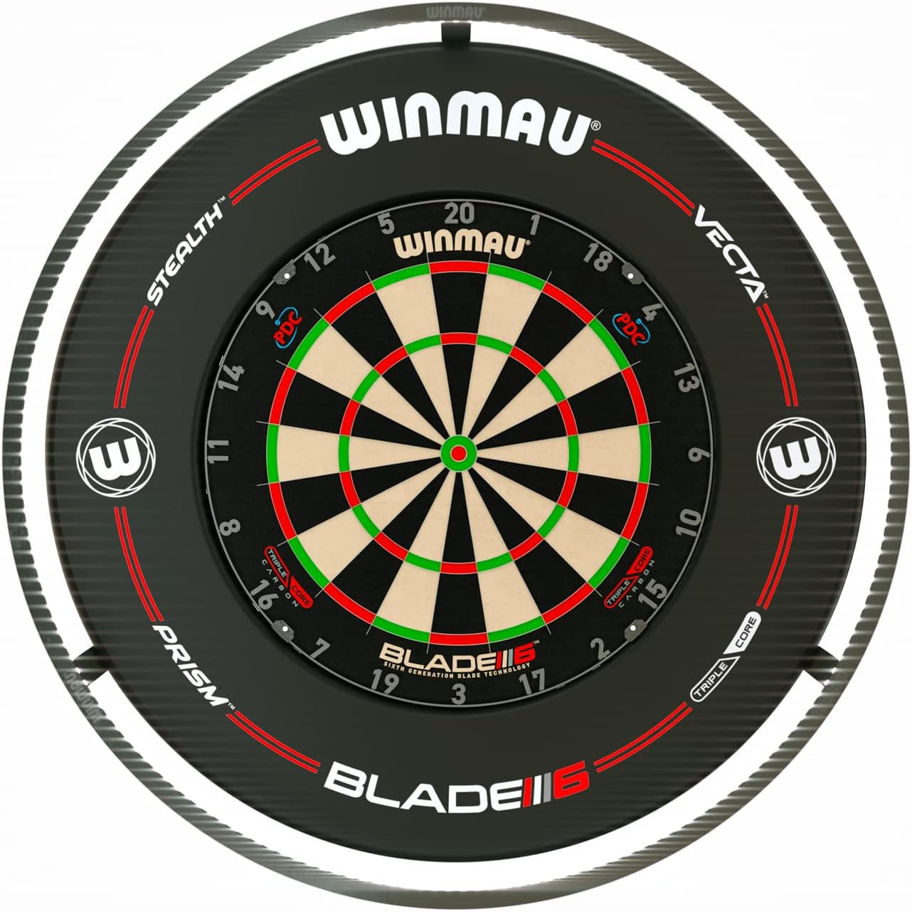 360 Dart Board LED Light Surround Ring Shadow Free Aluminium