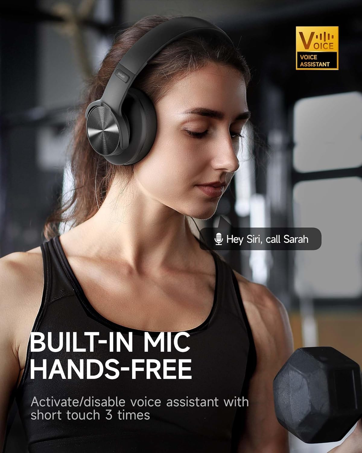 Bluetooth Over Ear Headphones 120H Playtime Deep Bass Foldable