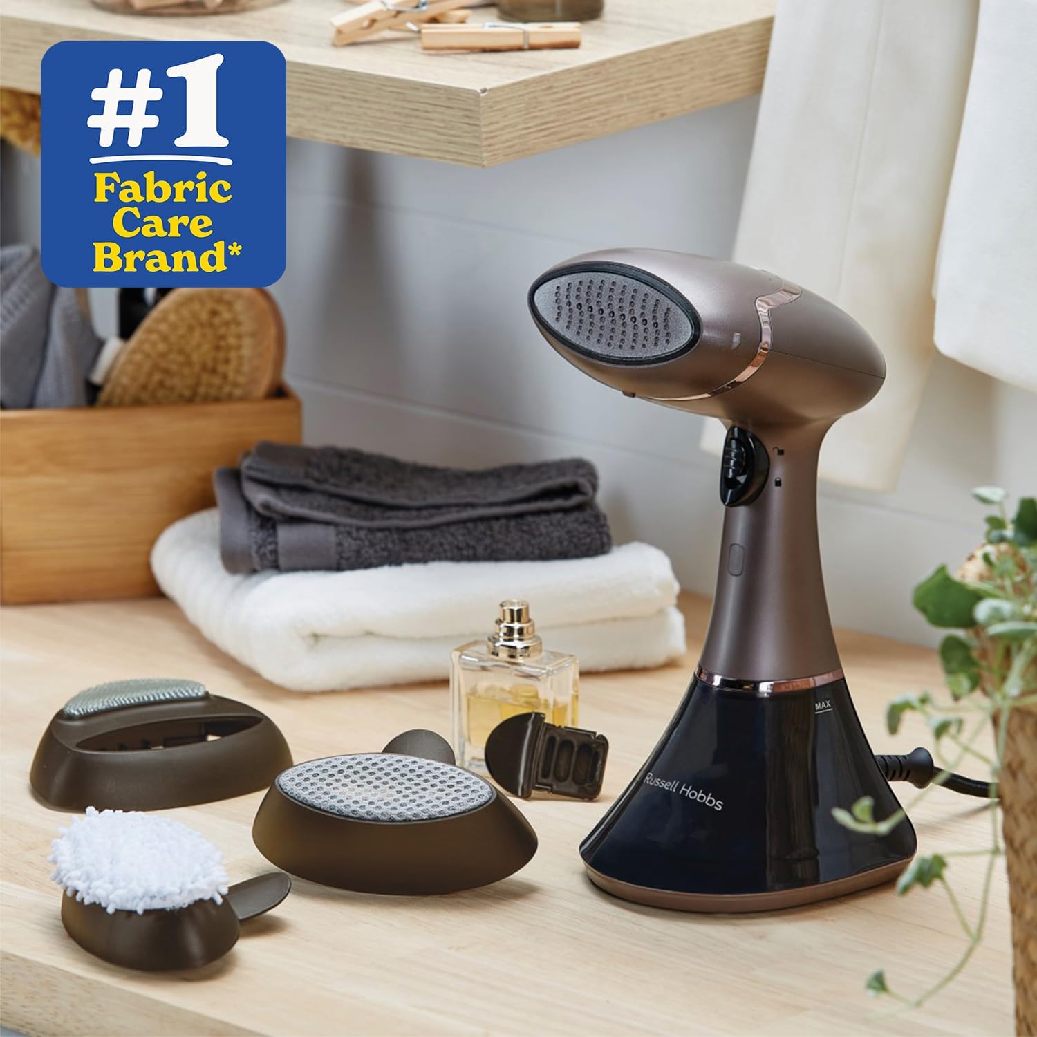 Handheld Clothes Steamer 1800W Aroma Steam 32g Ceramic Fast Heat