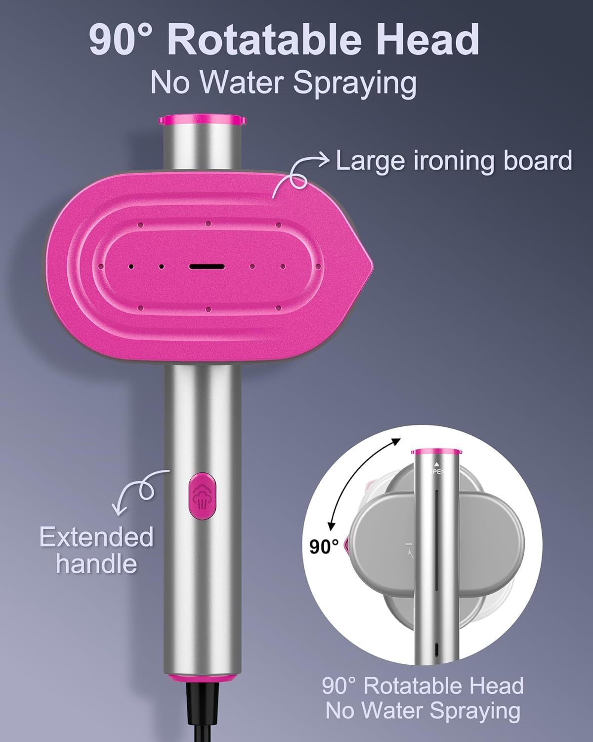 Travel Garment Steamer Portable Fast Heat Wrinkle Remover Dual Voltage