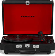 Portable Bluetooth Suitcase Record Player Black