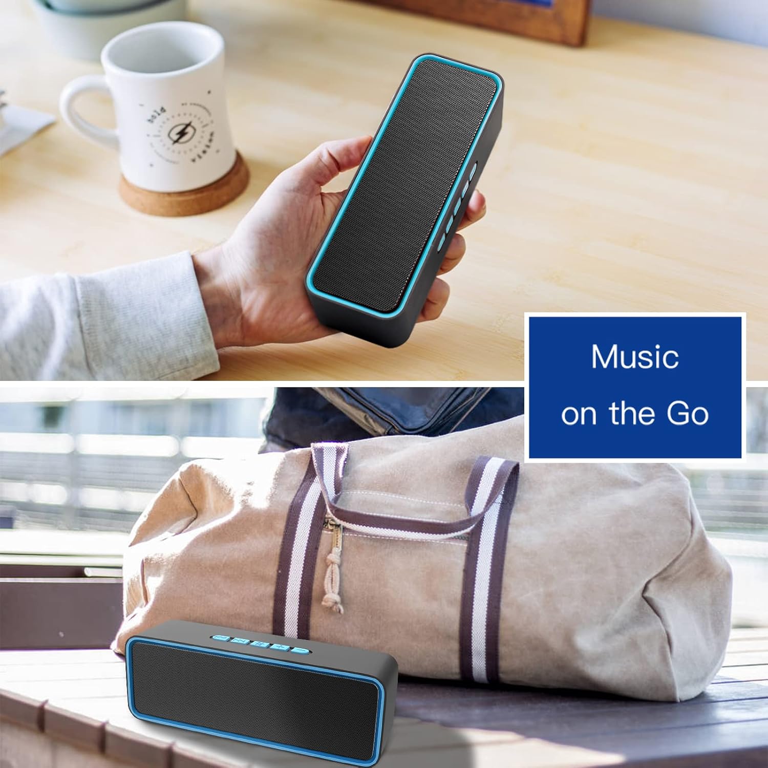 Mini Bluetooth Speaker Portable 3D Stereo Bass TF AUX Travel