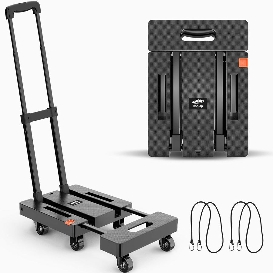 Folding Hand Truck Dolly 225KG 6 Wheel Utility Cart