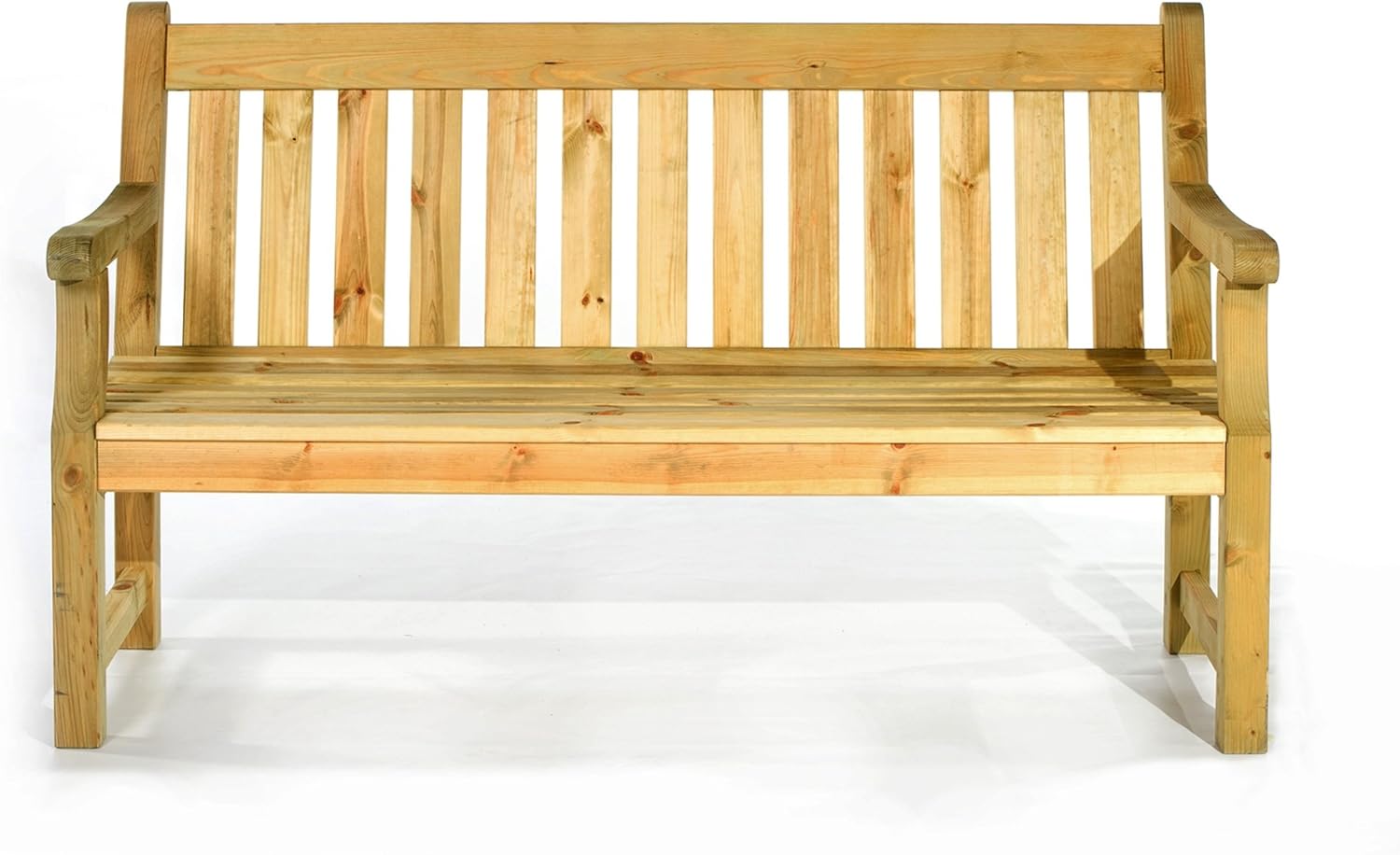 5ft Wooden Garden Bench 3 Seater Pine Patio Park Seat