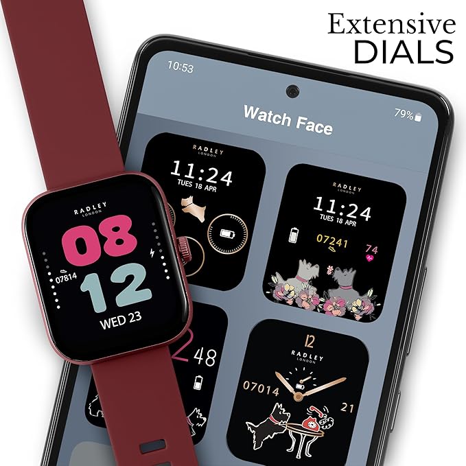 Womens Smart Watch Berry Strap Bluetooth Call 1.80