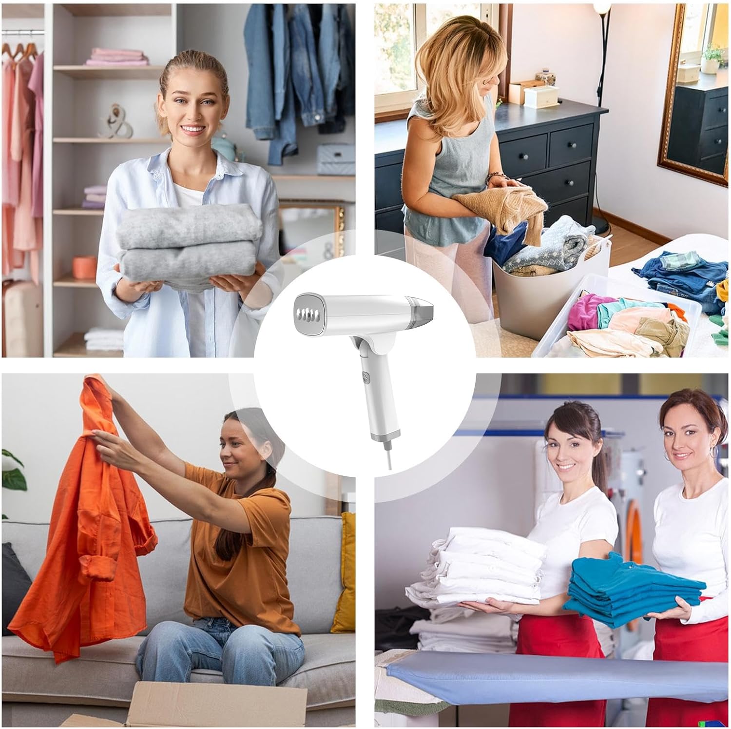 Portable Garment Steamer Handheld Travel Iron Wrinkle Remover