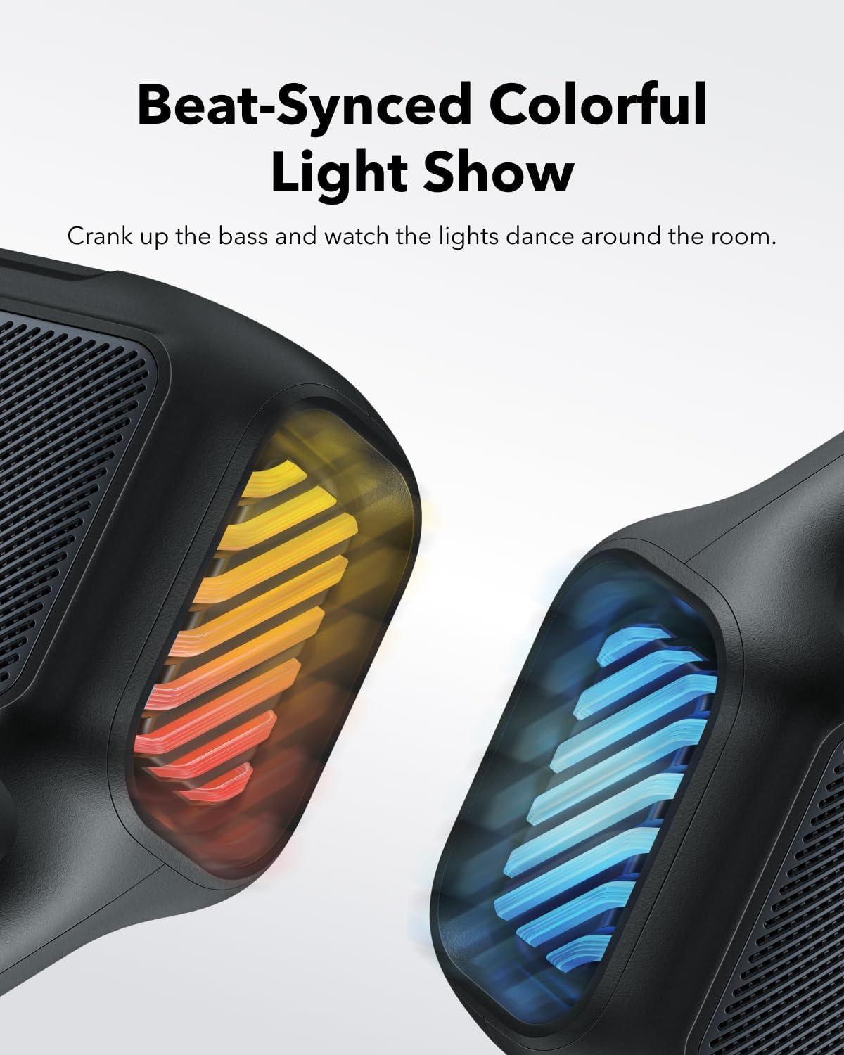80W Bluetooth Speaker Waterproof Floatable Bass 24H Play RGB