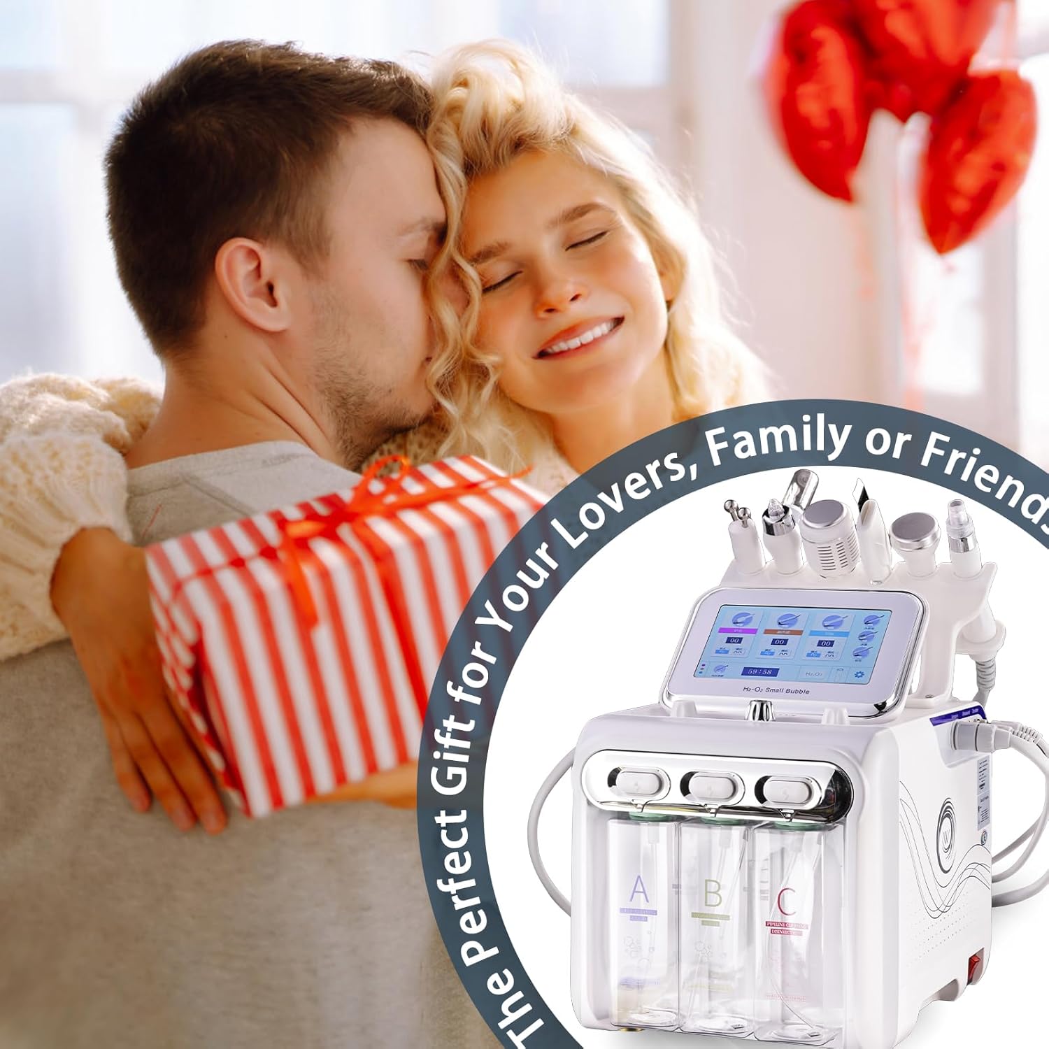 7 in 1 Hydrogen Facial Beauty Machine Hydrodermabrasion LED