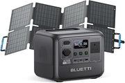 448Wh Solar Generator 700W Portable Power Station 60W Solar Panel
