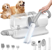 Dog Grooming Kit Vacuum 2.3L Low Noise 5 Tool Clippers Pet Hair