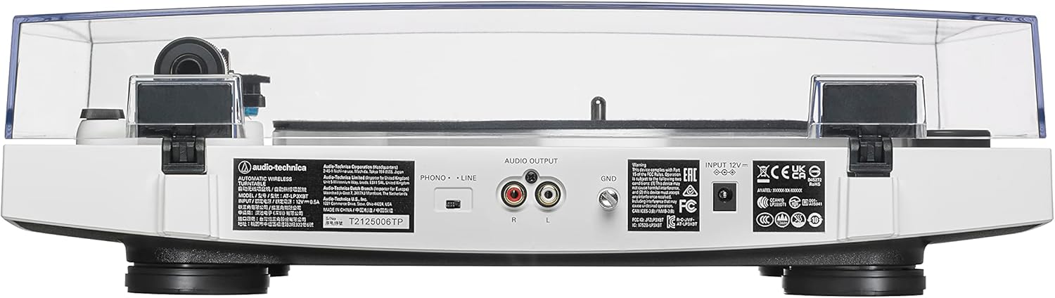 Bluetooth Automatic Belt Drive Turntable White 33 45 RPM