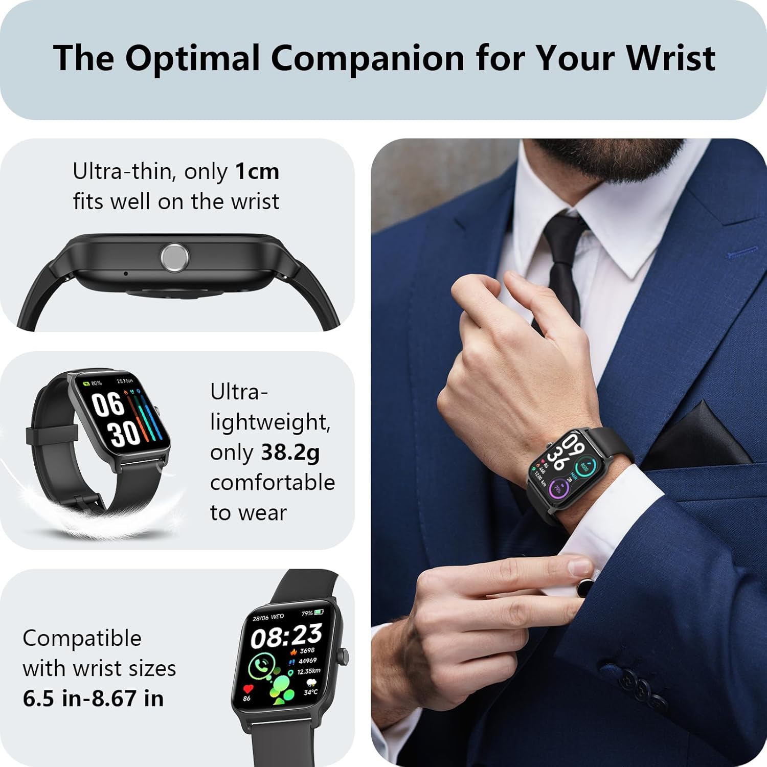 Smart Watch Bluetooth Call Alexa Fitness Tracker