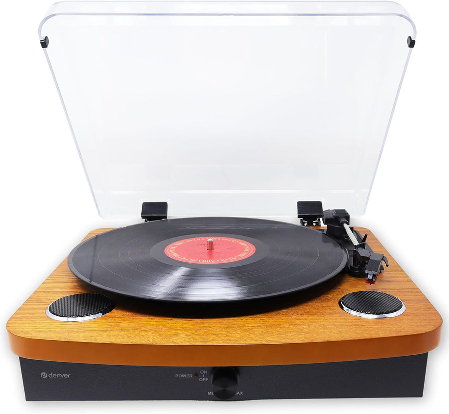 Bluetooth Vinyl Record Player USB SD Recording Stereo Wood