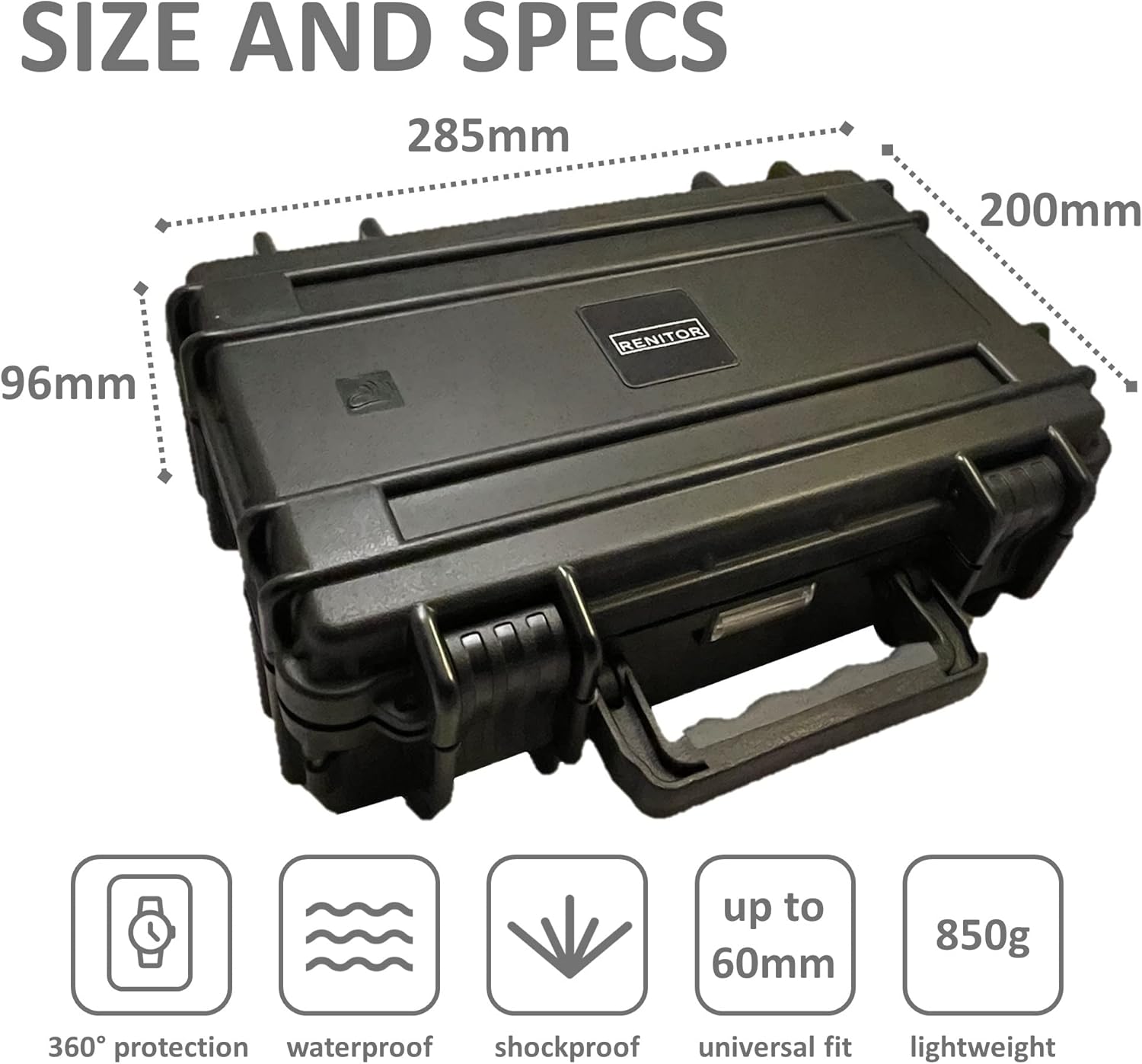 Watch Travel Storage Case for 8 Waterproof Shockproof