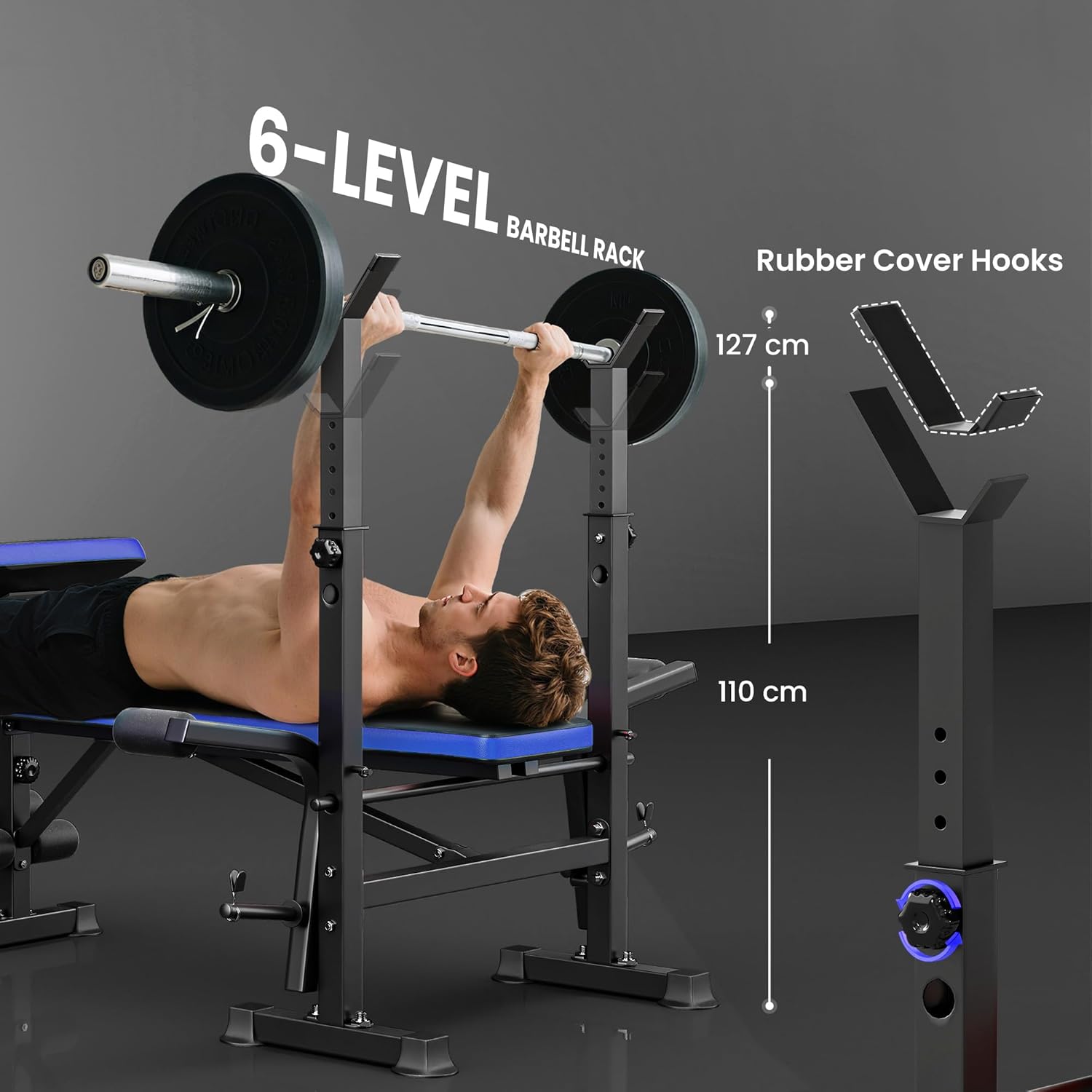 Adjustable Weight Bench Home Gym Rack Leg Extension Butterfly Curl