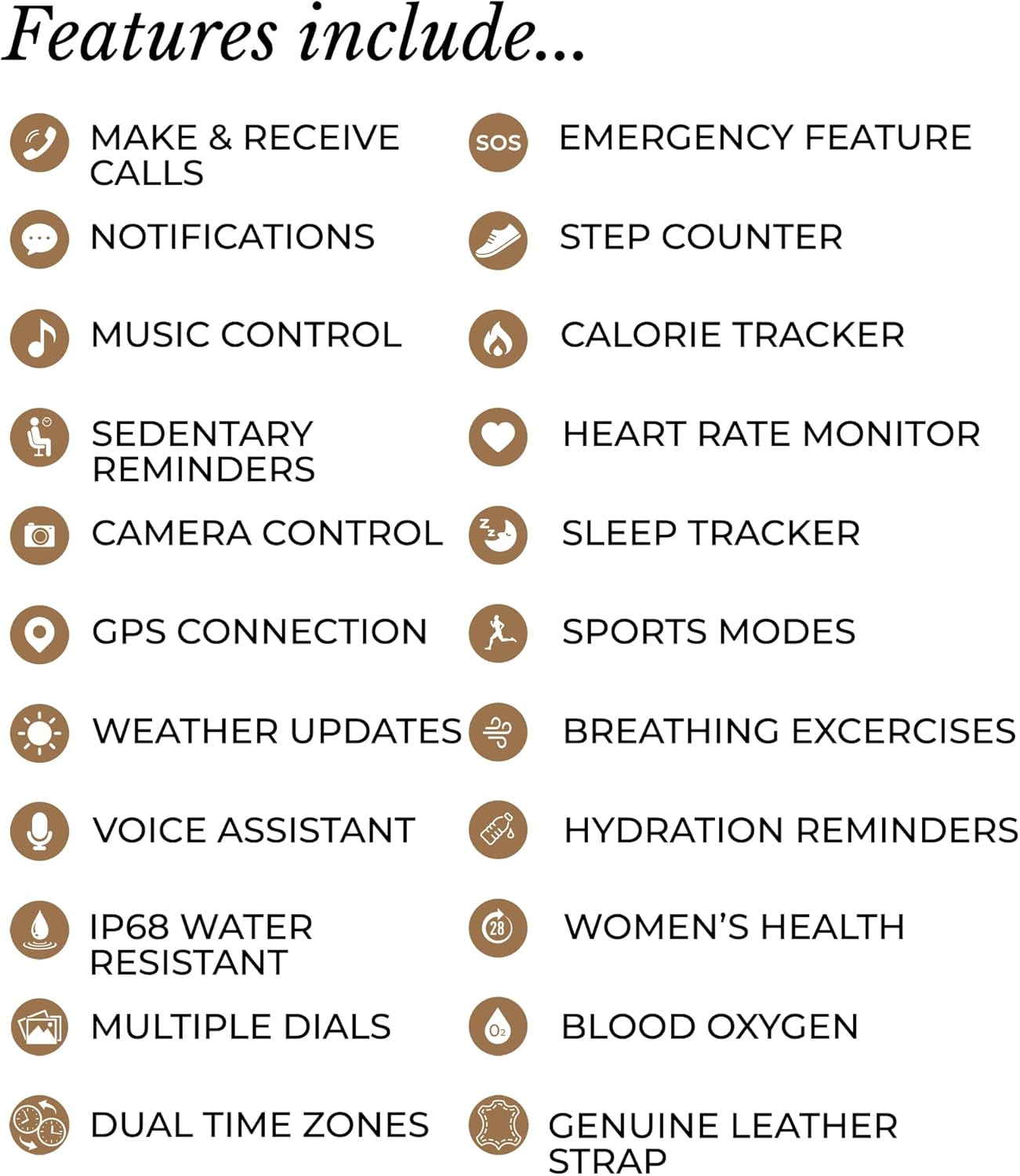 Black Smart Watch Bluetooth Calling Fitness Tracker