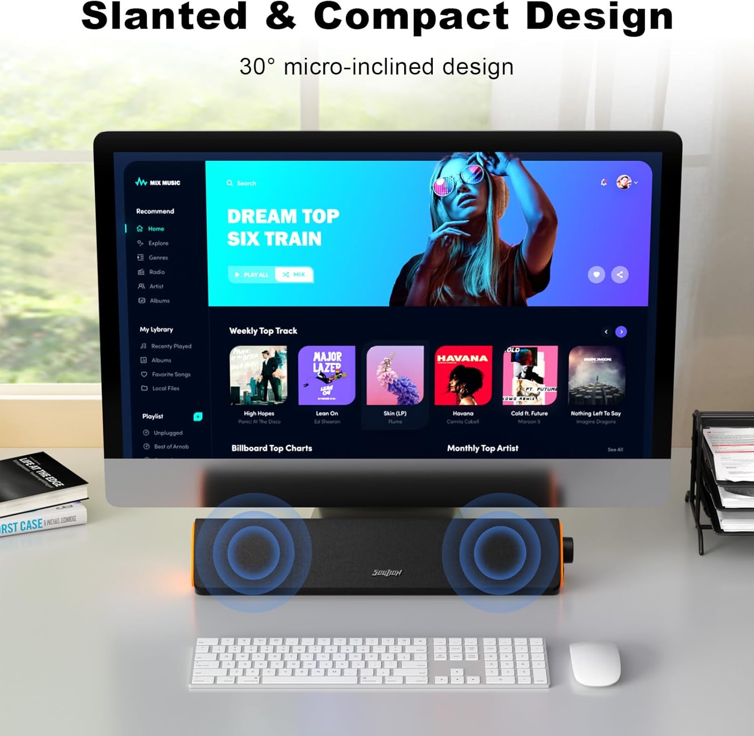 PC Soundbar Bluetooth USB AUX Speaker RGB Stereo Desktop